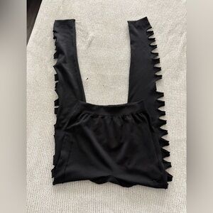 Spirit Black Leggings with Unique Design